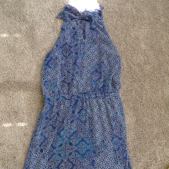 Banana Republic blue boho print dress 8 - Picture 2 of 9